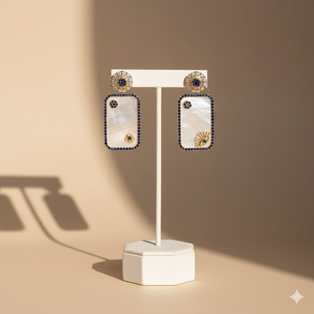 White Clementine Earrings