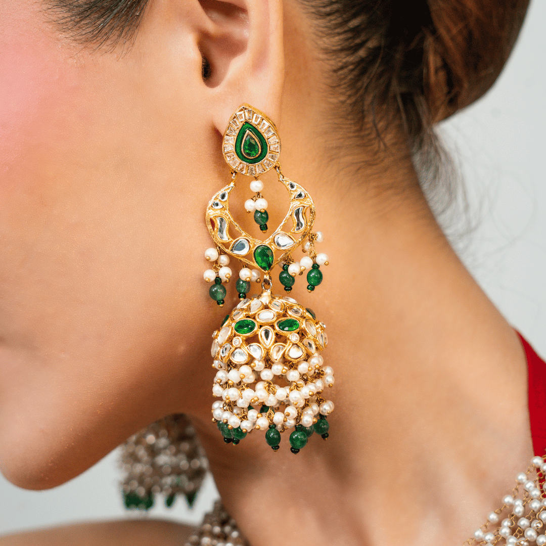 The Emerald Opus Jhumkas
