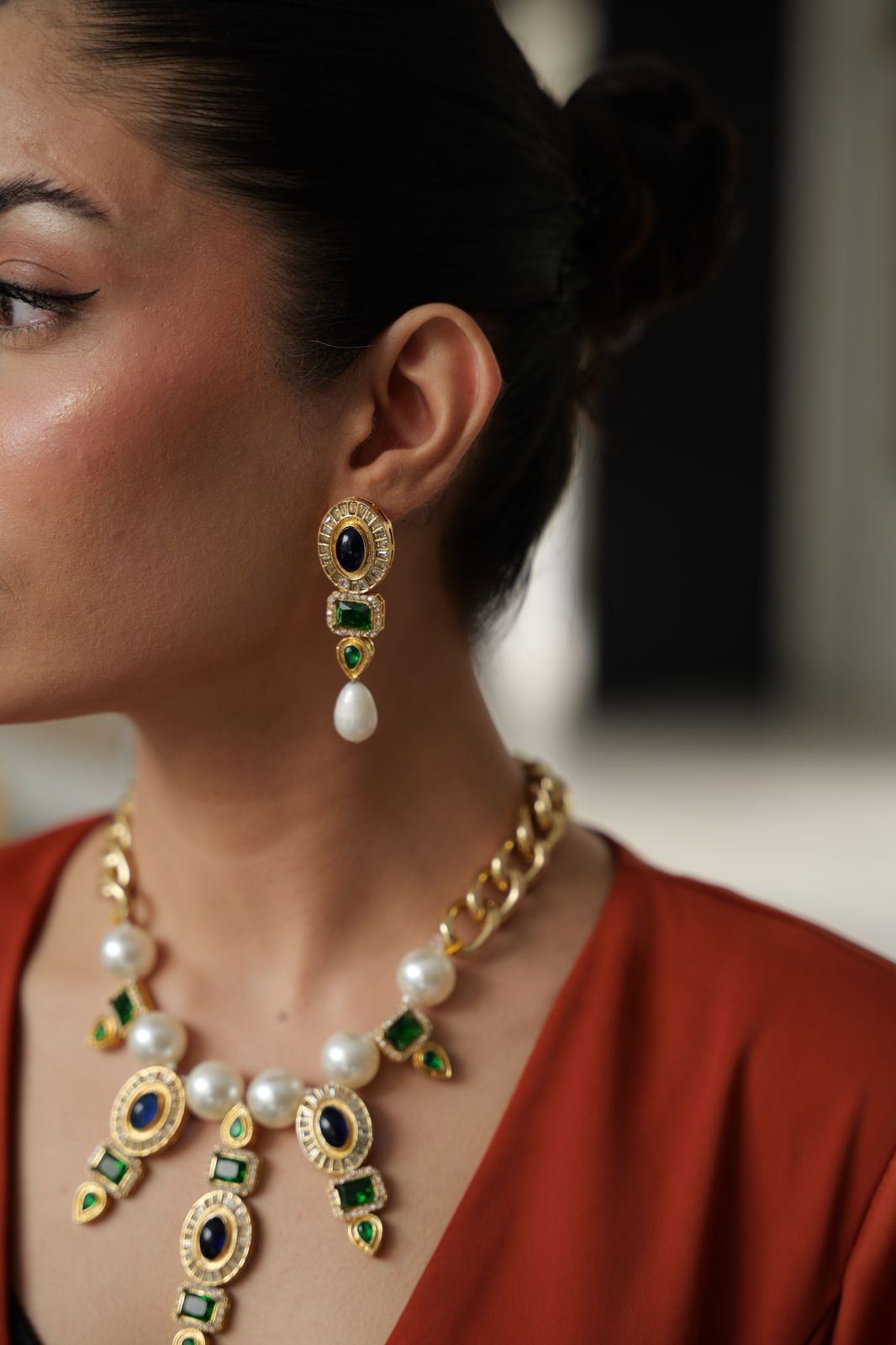 Jade Jasmine Earrings