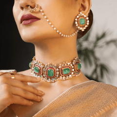 The Mint Monarch choker