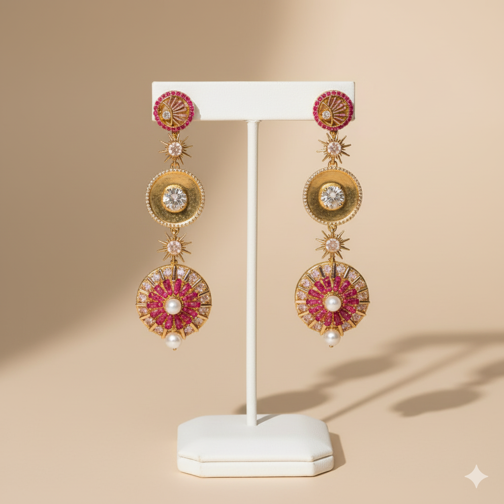 Celestial Pink Earrings