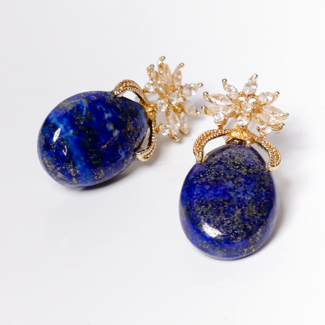 Antique lapis 2025 lazuli earrings