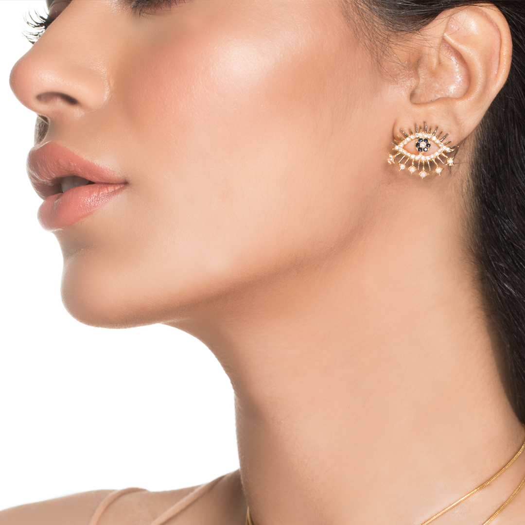 Evil Eye  Ear Studs