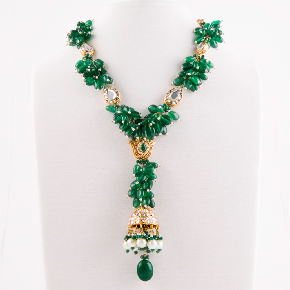 Green Gladiolus Necklace