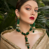 Green Gladiolus Necklace