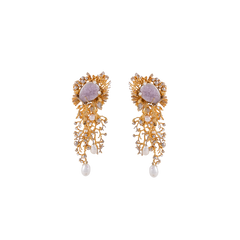 Swirling Seas of Gold Earrings